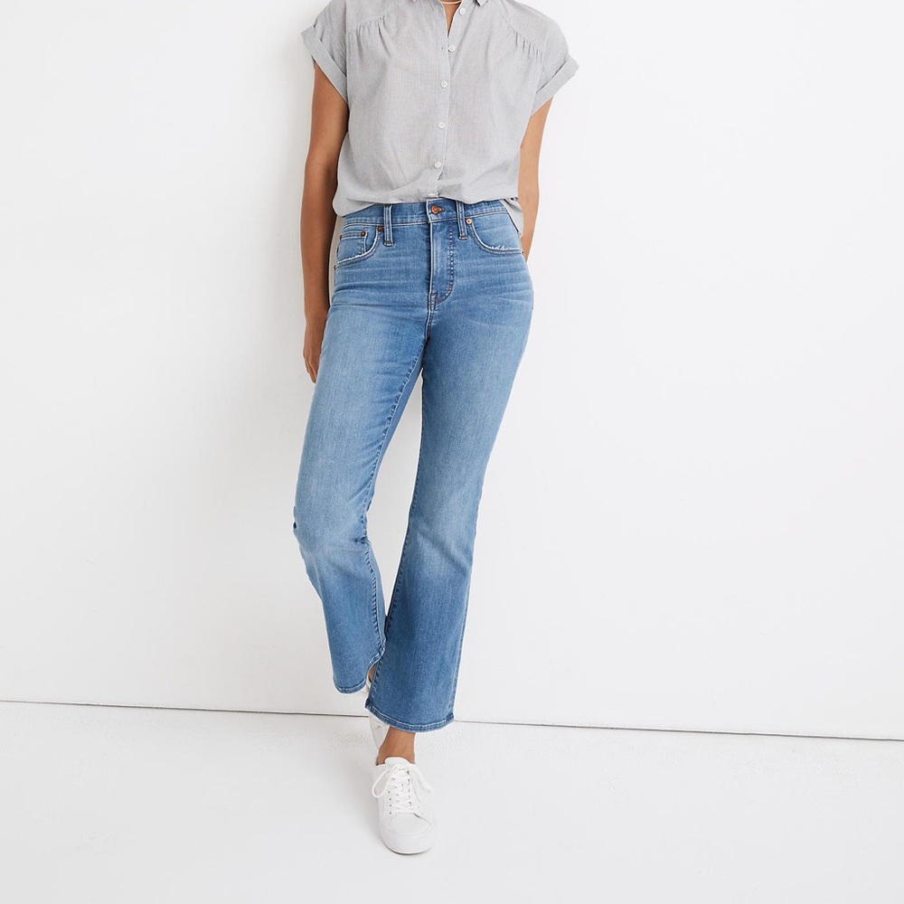 Madewell Cali-Demi Boot cut jeans, light wash